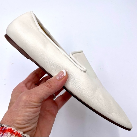Everlane Bone Ivory Leather Day Loafer in Size 7.5 - Picture 3 of 12